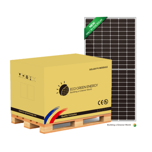 Pallet panel solar 550W ECO GREEN ENERGY, 50Vcc, Monocristalino, 144 celdas grado A (x31)